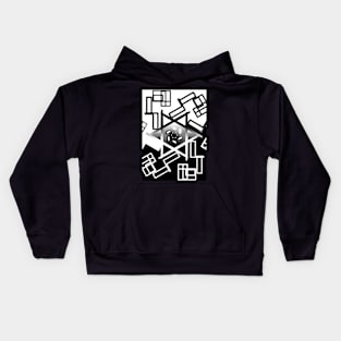 Black-and-white pattern Kids Hoodie